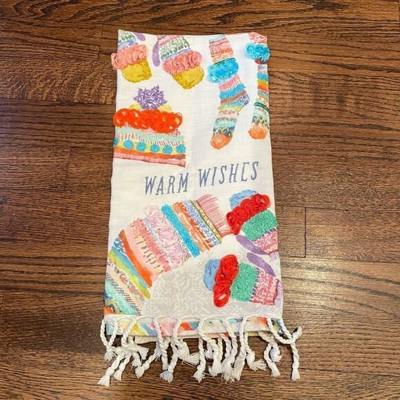 New Anthropologie Warm Wishes Dish Towel - Picture 4 of 4